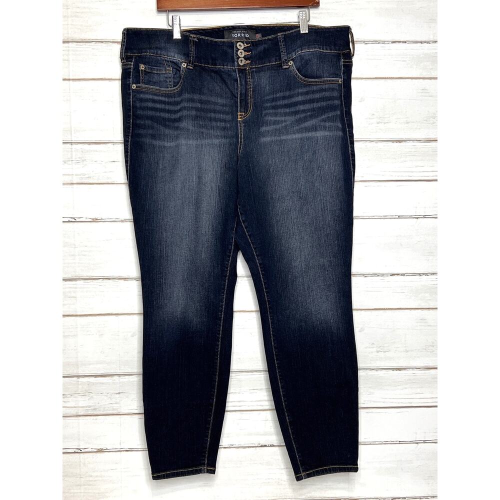 Torrid Jegging Jeans Plus Size 22 Dark Wash Stretch Denim Mid Rise